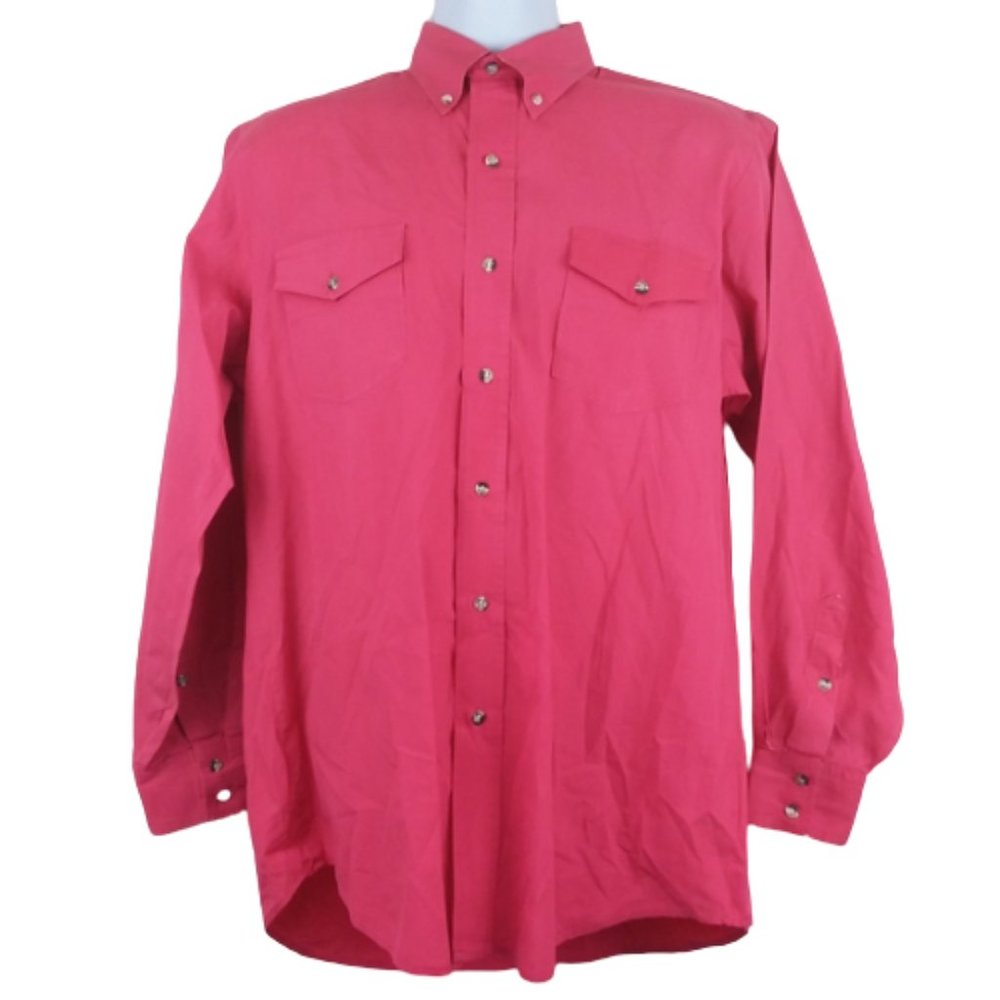 Roper 15.5-34 Dress Shirt L/S Button Collar Pink